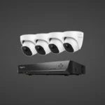 5MP PoE security camera system with 8-channel NVR, smart detection, night vision, and 2TB storage for 24/7 home surveillance.