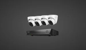 5MP PoE security camera system with 8-channel NVR, smart detection, night vision, and 2TB storage for 24/7 home surveillance.