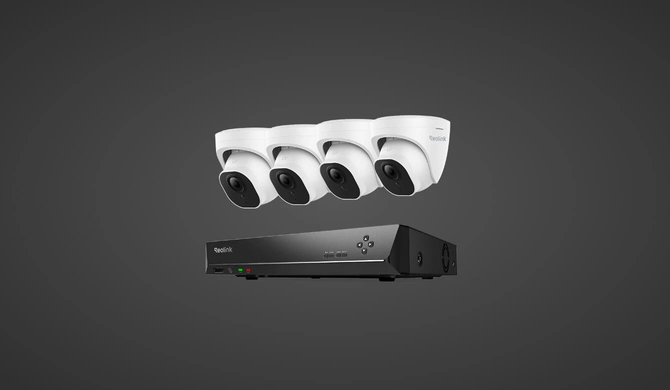 5MP PoE security camera system with 8-channel NVR, smart detection, night vision, and 2TB storage for 24/7 home surveillance.
